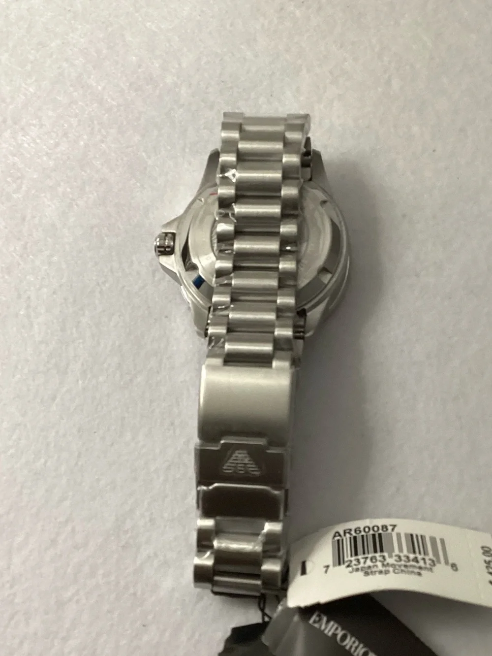 Emporio Armani Sea Explorer Blue Dial Silver Steel Strap Watch 42mm AR60079